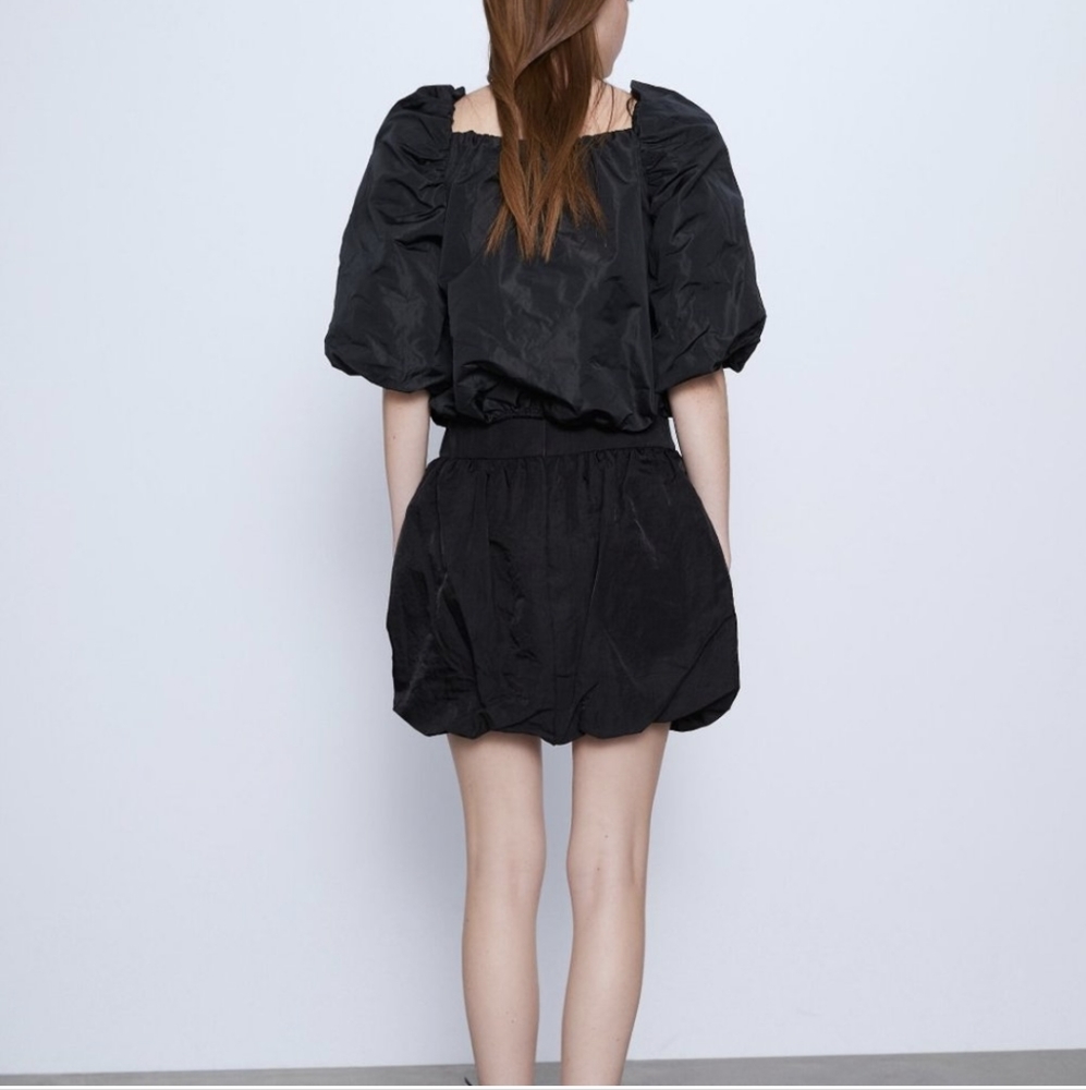 Zara TRF Mini BUBBLE Hem Skirt - Picture 4 of 4